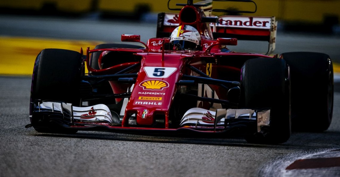 Vettel nie stracił silnika w wypadku na starcie GP Singapuru