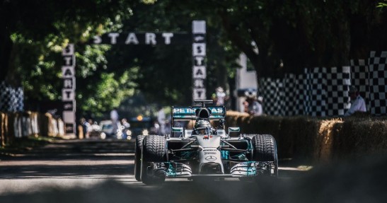 Nico Rosberg podczas Goodwood Festival of Speed