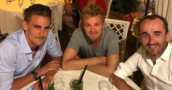 Zdjęcie dnia: Kubica na kolacji z mistrzem świata F1