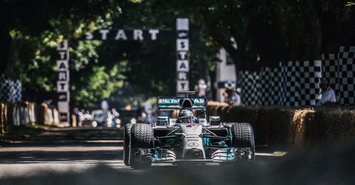 Nico Rosberg podczas Goodwood Festival of Speed