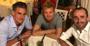 Zdjęcie dnia: Kubica na kolacji z mistrzem świata F1
