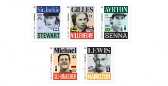 Hamilton i cztery inne legendy F1 na znaczkach pocztowych w Kanadzie
