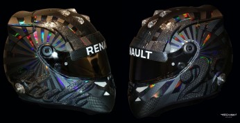 Błyszczący kask Hulkenberga na GP Singapuru