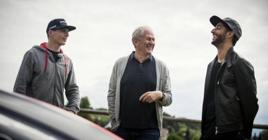 Verstappen i Ricciardo zdemolowali przyczepy kempingowe w nietypowym wyścigu