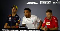 Hamilton ostrzega Ricciardo przed zraeniem do siebie Red Bulla