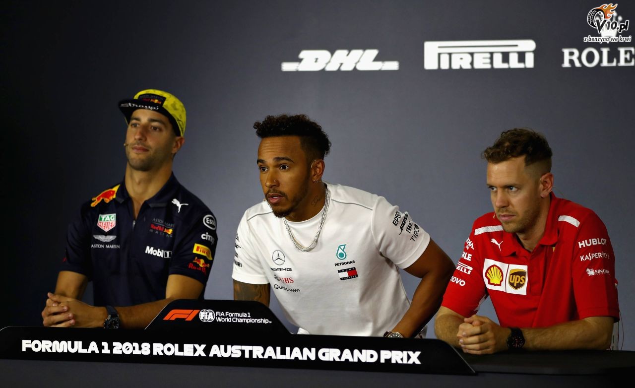 Hamilton ostrzega Ricciardo przed zraeniem do siebie Red Bulla