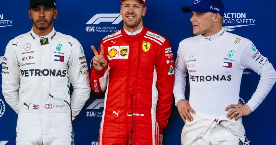 GP Azerbejdżanu - kwalifikacje: Pole position Vettela