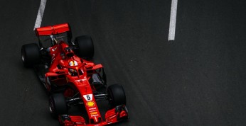 GP Azerbejdżanu - kwalifikacje: Pole position Vettela