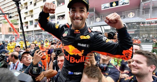 GP Monako - wyścig: Ricciardo dowozi pierwsze miejsce niedomagającym bolidem