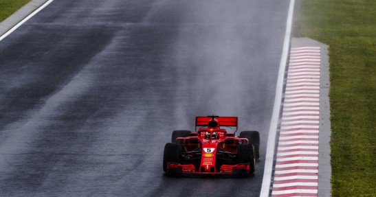 Vettel: Ferrari wolniejsze w mokrych warunkach