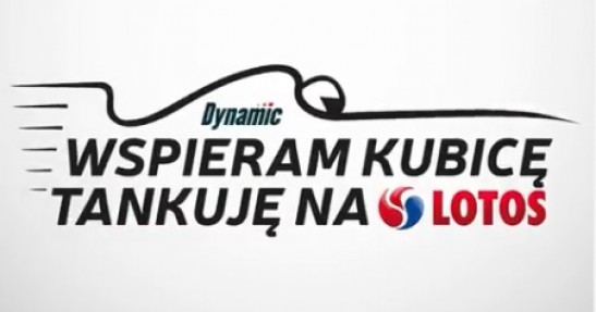 Naklejka 'WSPIERAM KUBICĘ' za tankowanie na Lotosie