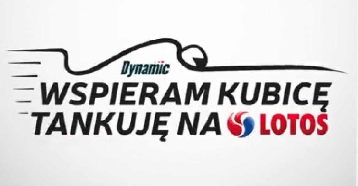 Naklejka 'WSPIERAM KUBICĘ' za tankowanie na Lotosie