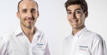 Kubica już pościgał się z Russellem (wideo)