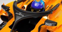 McLaren przyozdobi oson na kokpit bolidu logo producenta klapek