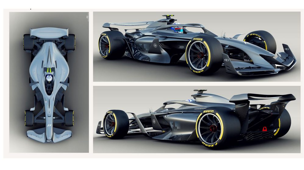 Projekt bolidw F1 na sezon 2021 - kolejne grafiki