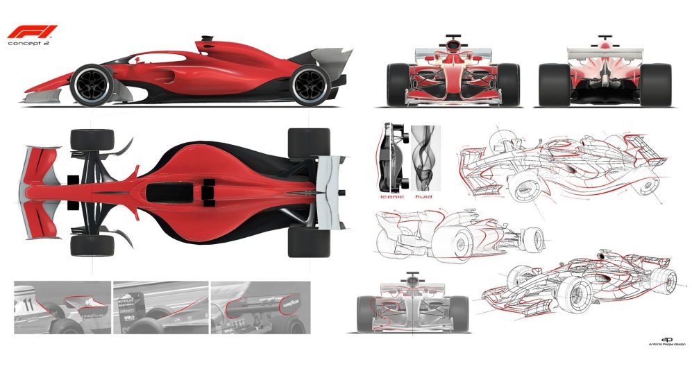 Projekt bolidw F1 na sezon 2021 - kolejne grafiki