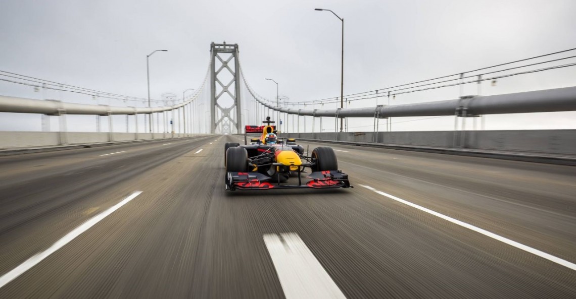 Ricciardo przemierza Amerykę bolidem F1
