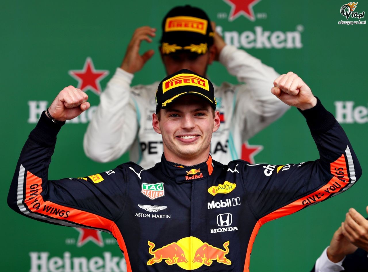 GP Brazylii - wycig: Verstappen nie da si Hamiltonowi