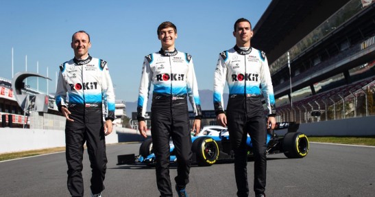 Kubica w nowym kombinezonie Williamsa