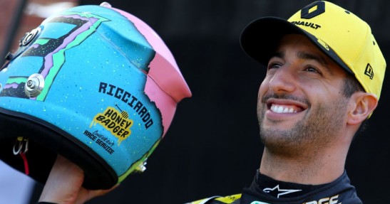 Ricciardo zaprezentował nietypowy kask na sezon 2019