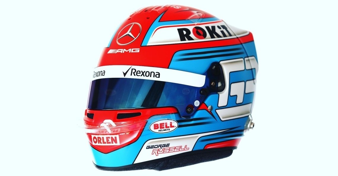 Russell zaprezentował kask