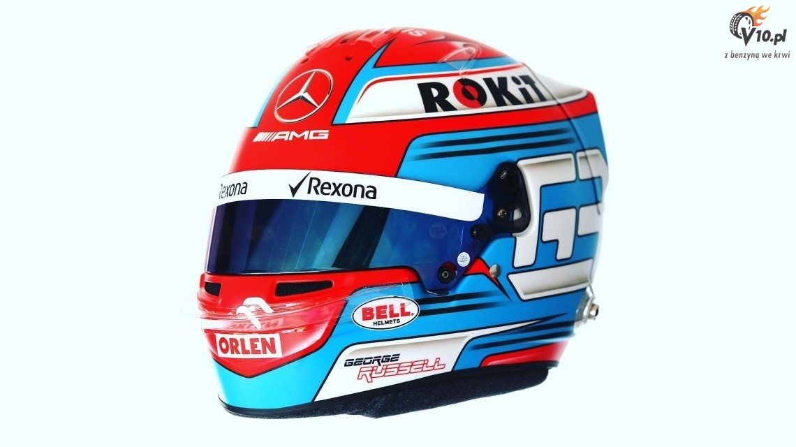 Russell zaprezentowa kask