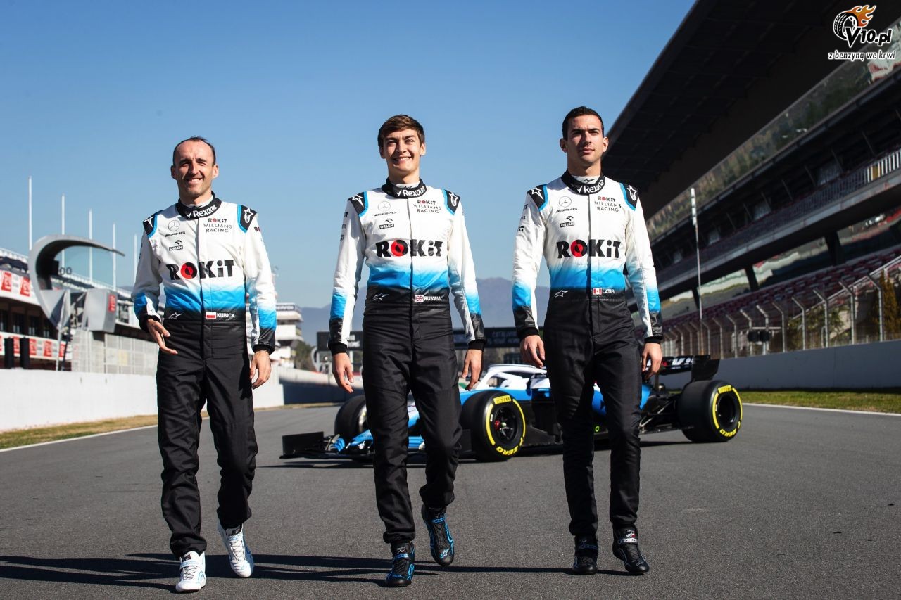 Kubica w nowym kombinezonie Williamsa