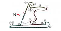 Shanghai International Circuit - mapka