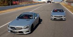 Schumacher i Rosberg wyprbowali nowy samochd bezpieczestwa F1 - Mercedesa SL63 AMG