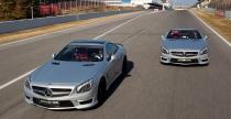 Schumacher i Rosberg wyprbowali nowy samochd bezpieczestwa F1 - Mercedesa SL63 AMG