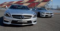 Schumacher i Rosberg wyprbowali nowy samochd bezpieczestwa F1 - Mercedesa SL63 AMG