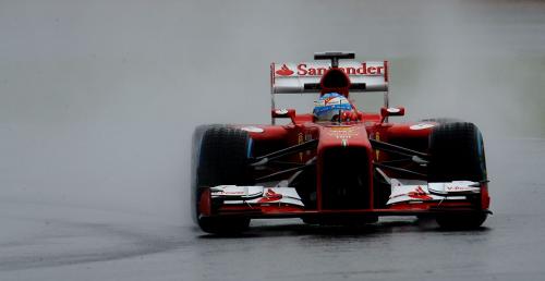 GP Belgii - 1. trening: Alonso najszybszy w zmiennych warunkach