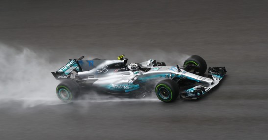 Bottas cieszy się lepszą pozycją za kierownicą w nowym bolidzie Mercedesa
