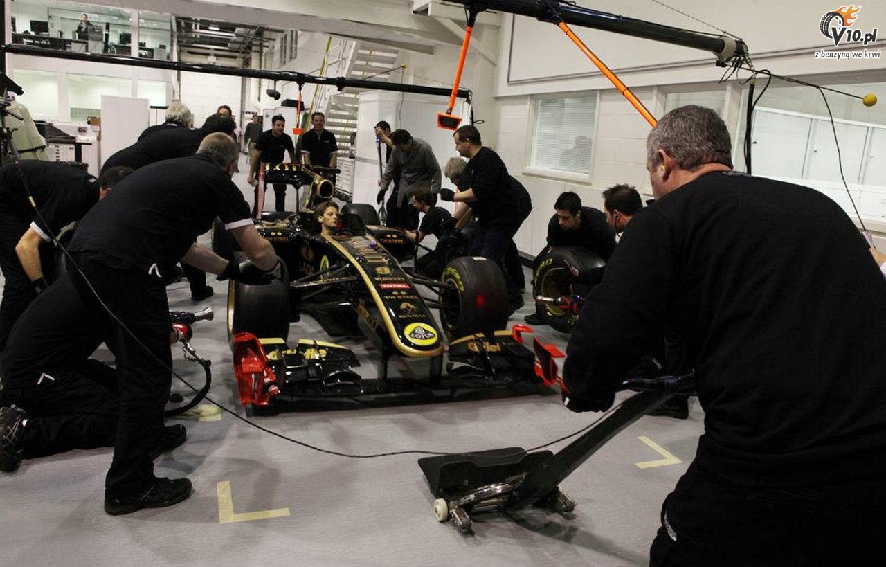 W Lotus Renault GP przygotowania do sezonu pen par