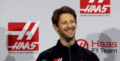 Grosjean pokaza nowy kask na starty w zespole Haas