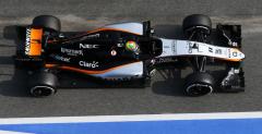 Wersja B bolidu Force India oblaa testy zderzeniowe