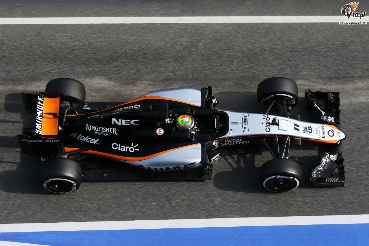 Wersja B bolidu Force India oblaa testy zderzeniowe
