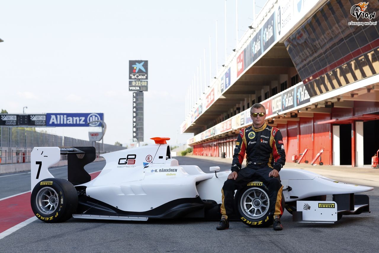 Raikkonen na wakacjach w... bolidzie serii GP3