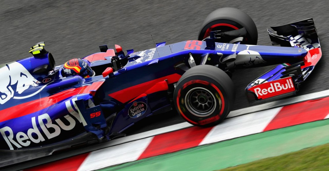 Sainz Jr przeszarżował w pożegnalnym występie bolidem Toro Rosso