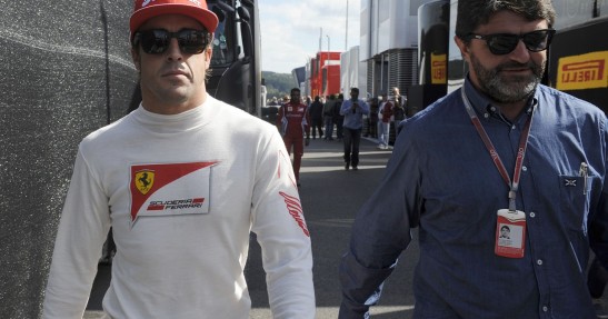 Alonso broniony przez di Montezemolo po docince Ferrari
