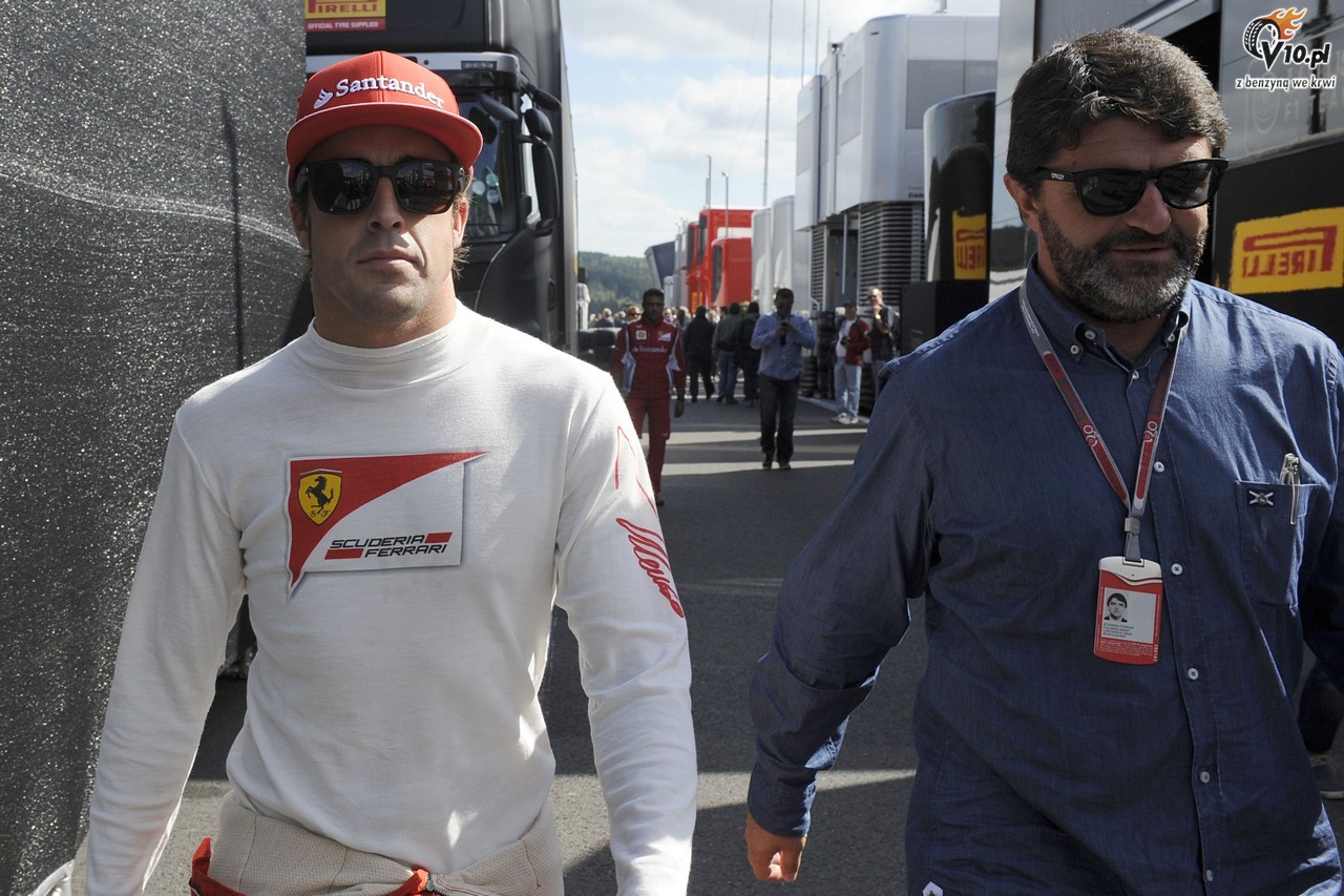 Alonso broniony przez di Montezemolo po docince Ferrari