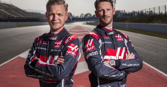 Kevin Magnussen i Romain Grosjean