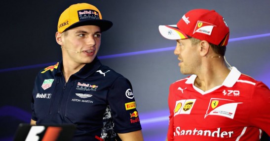 Max Verstappen i Sebastian Vettel