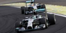 GP Brazylii - wycig: Rosberg nie da si Hamiltonowi