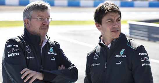 Brawn opuścił Mercedesa przez Wolffa i Laudę