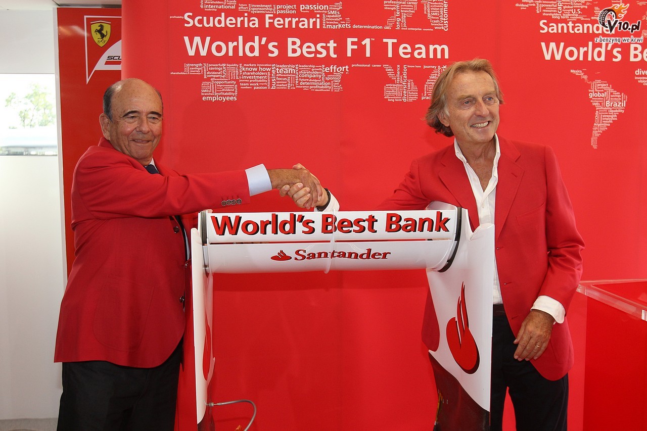 Ferrari przeduyo umow sponsorsk z Santanderem do 2017 roku