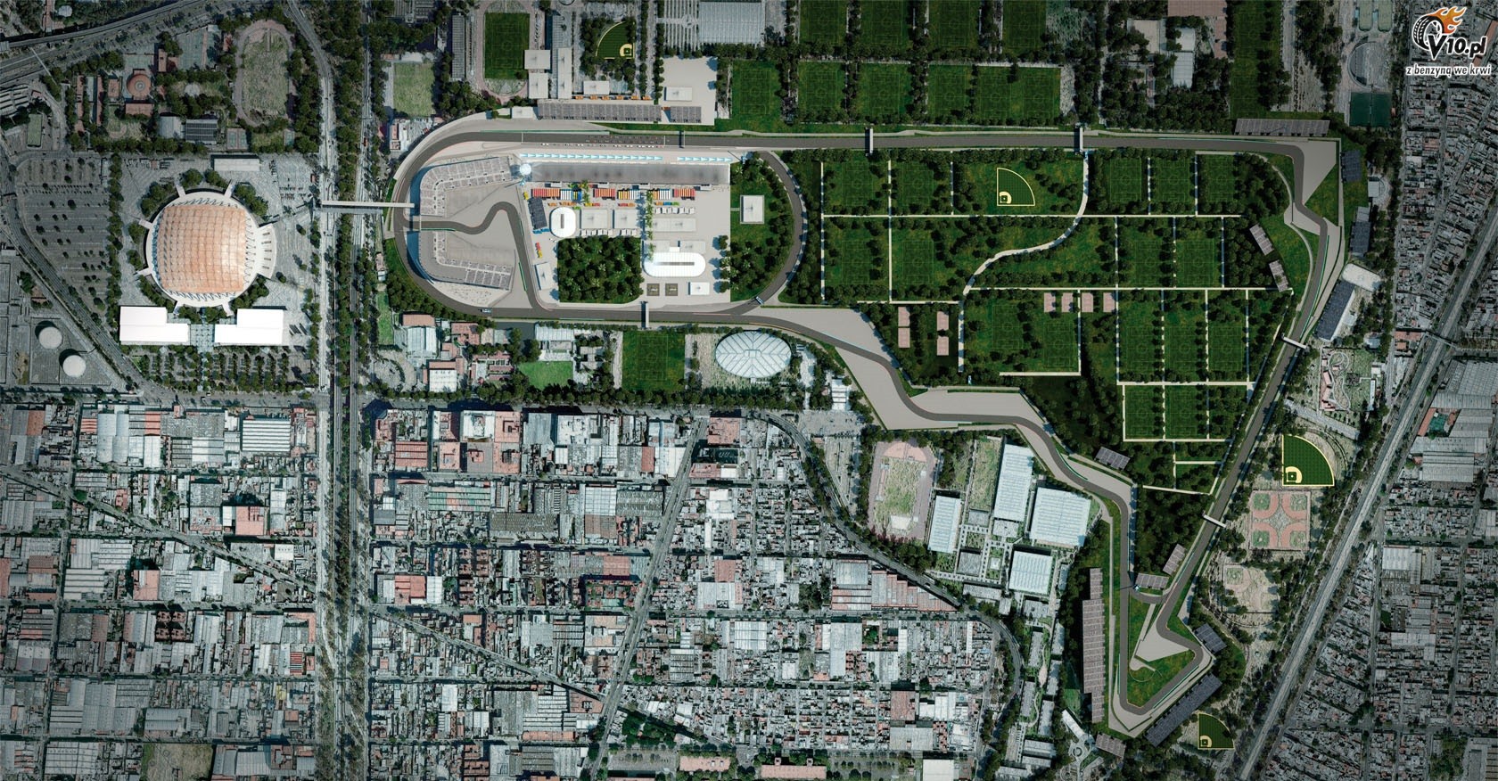 Odrestaurowany tor F1 w Meksyku na nowych wizualizacjach