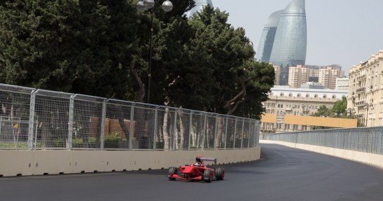 Pierwsza przejażdżka bolidem na nowym torze F1 w Baku