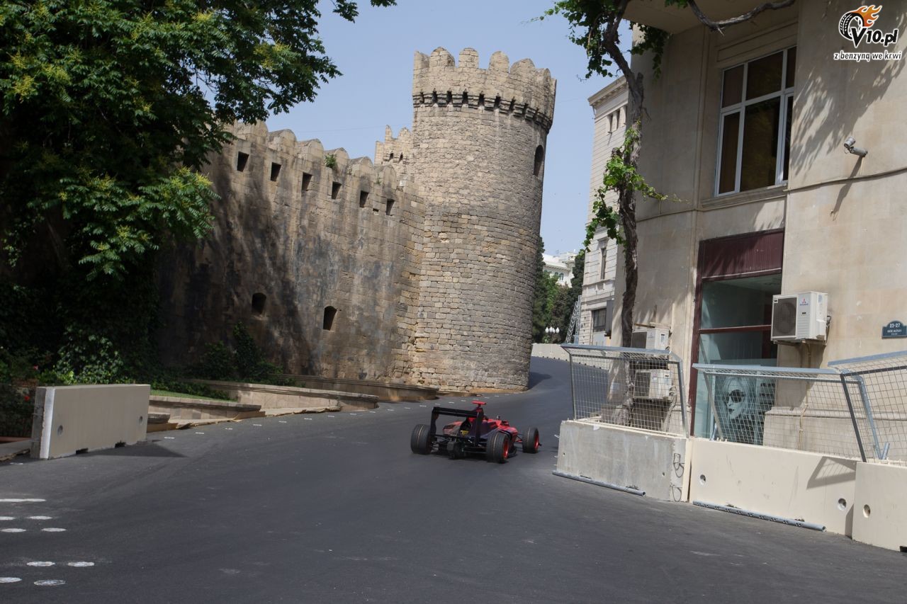 Tor F1 w Baku - pierwsza jazda
