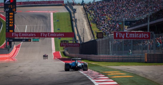 GP USA 2016 - ustawienie na starcie wyścigu